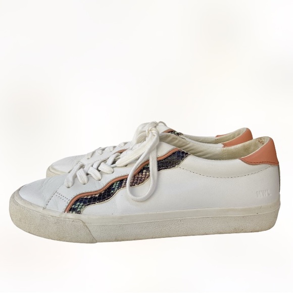 Madewell Sidewalk Low-Top Sneakers Snake Embossed Leather Wave Edition MC693 9M - Picture 5 of 9